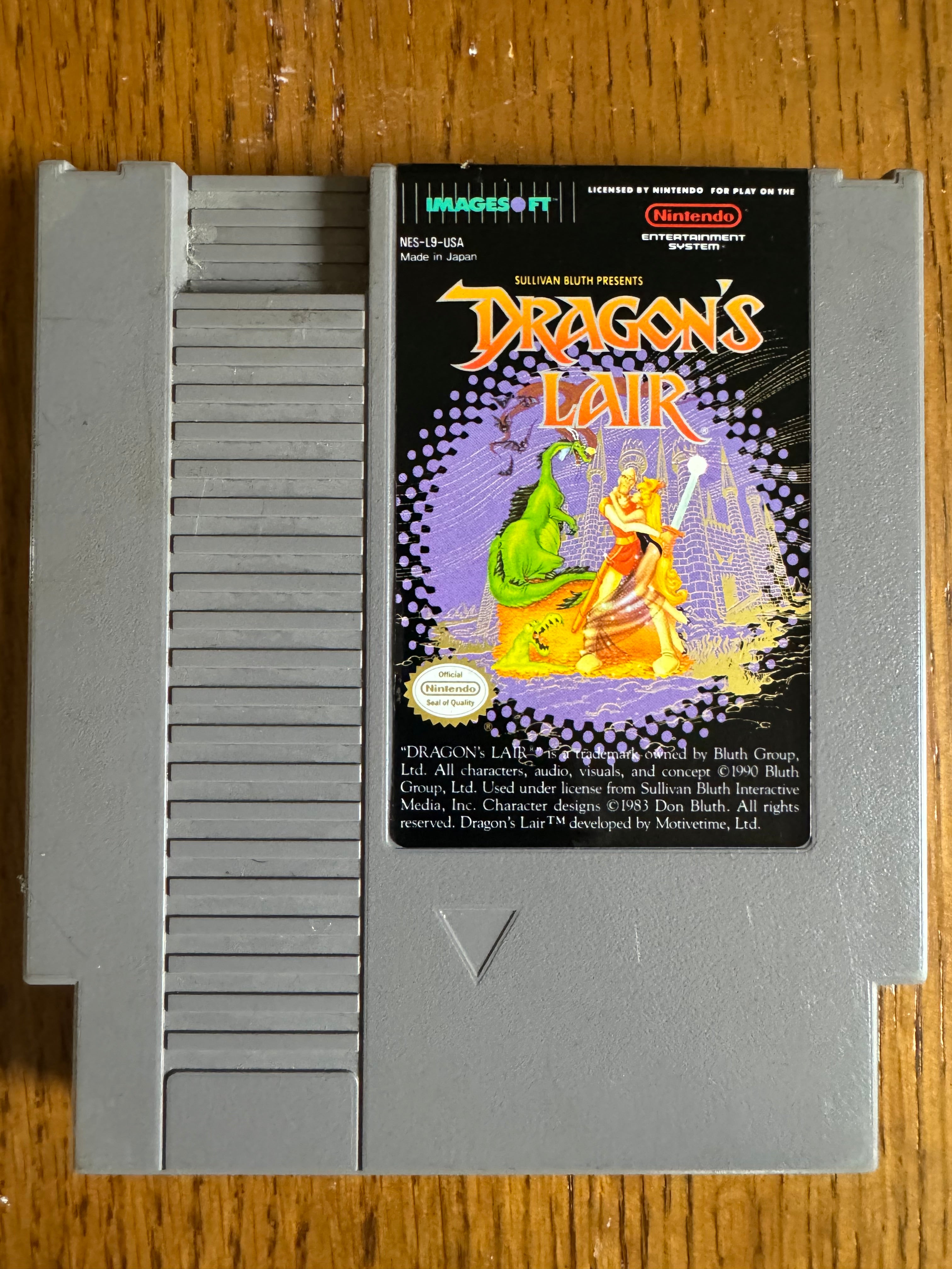 Dragons Lair NES Game